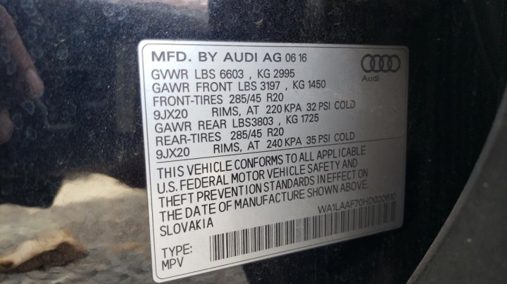 Audi Q7 PREMIUM PLUS 2017