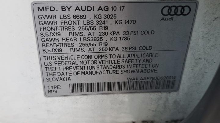 Audi Q7 PREMIUM PLUS 2018