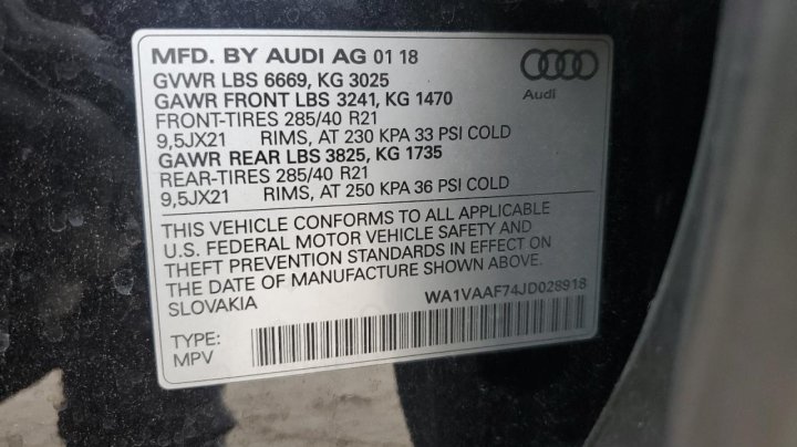 Audi Q7 PRESTIGE 2018