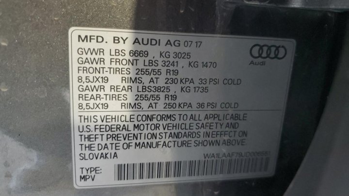 Audi Q7 PREMIUM PLUS 2018