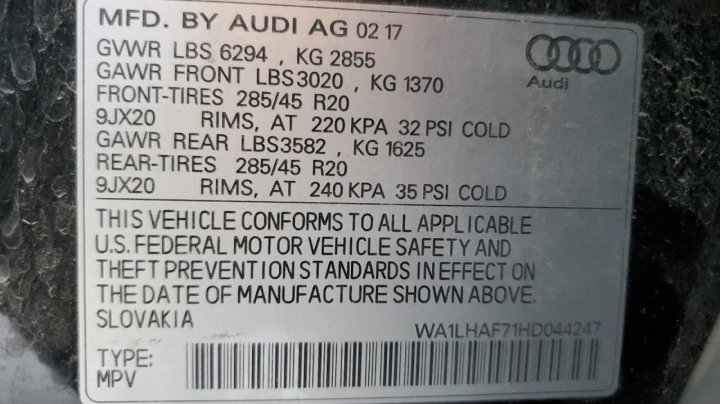 Audi Q7 PREMIUM PLUS 2017