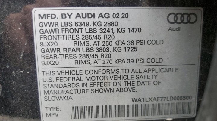 Audi Q7  2020