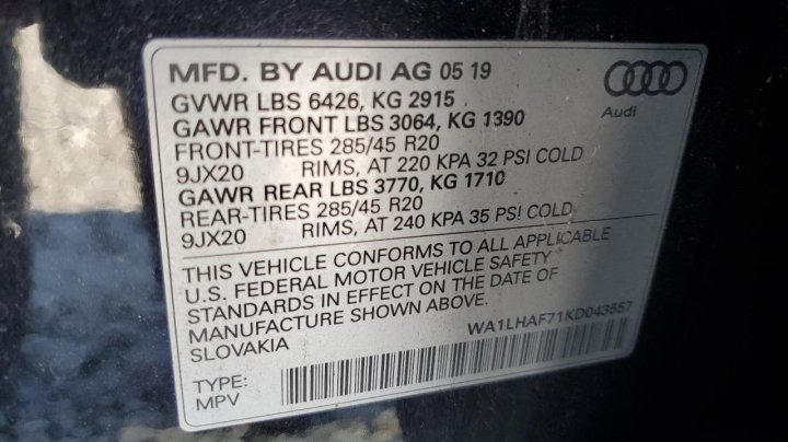 Audi Q7  2019