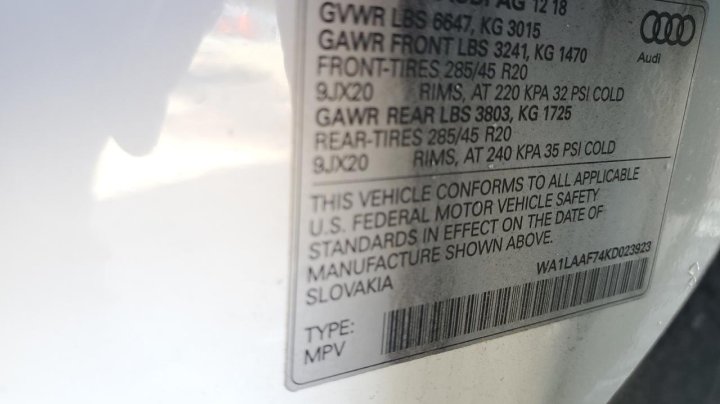 Audi Q7  2019