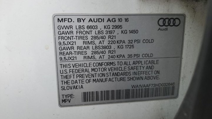 Audi Q7  2017