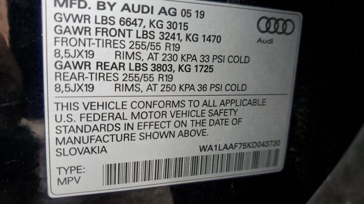 Audi Q7  2019