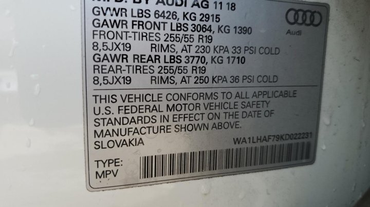 Audi Q7  2019