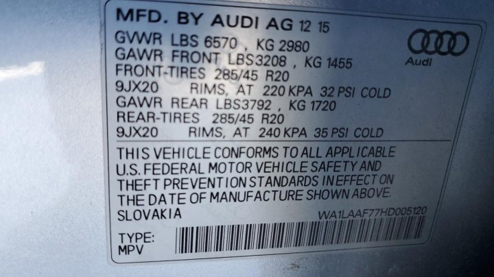 Audi Q7  2017
