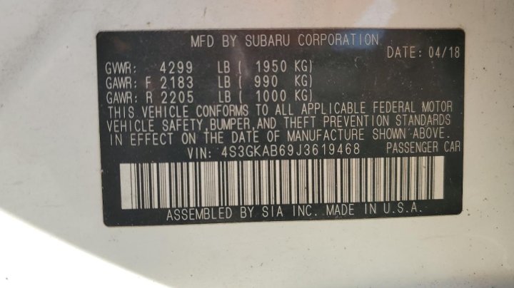 Subaru Impreza PREMIUM 2018
