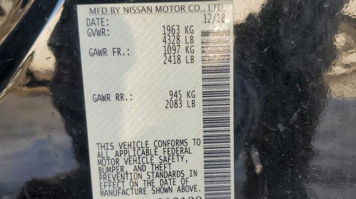 Nissan Altima S 2019