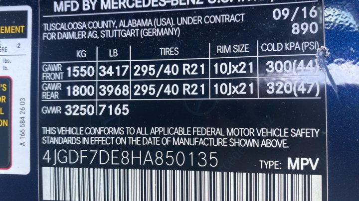 Mercedes-Benz GLS-Class 550 4MATIC 2017