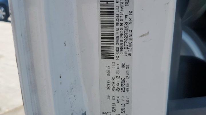 RAM Promaster 1500 HIGH 2015