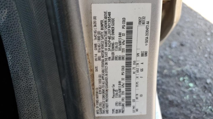 Ford FIESTA SE 2015
