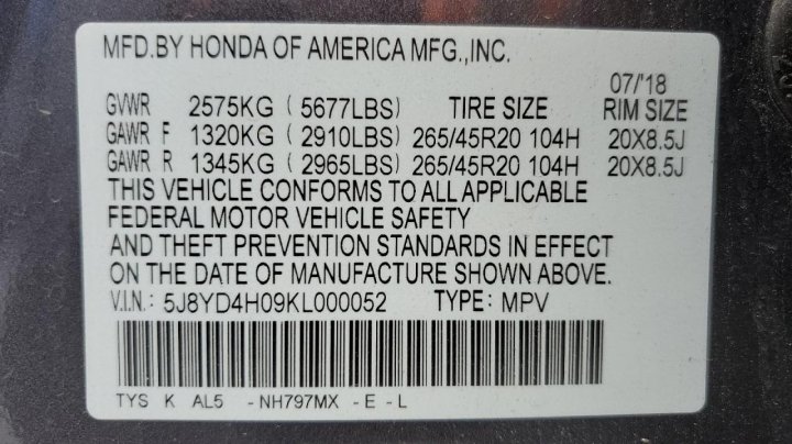 Acura MDX A-SPEC 2019