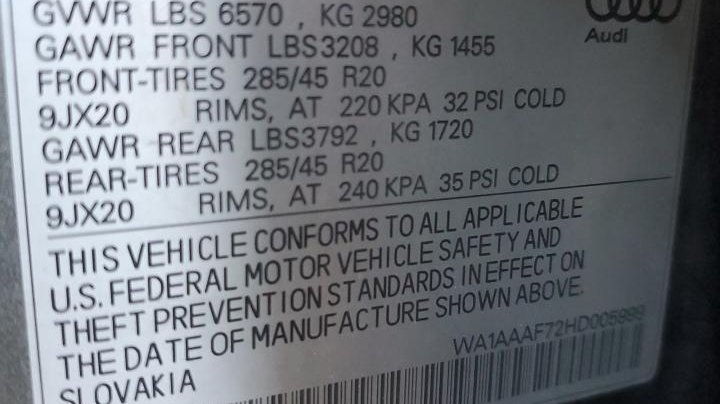 Audi Q7 PREMIUM 2017