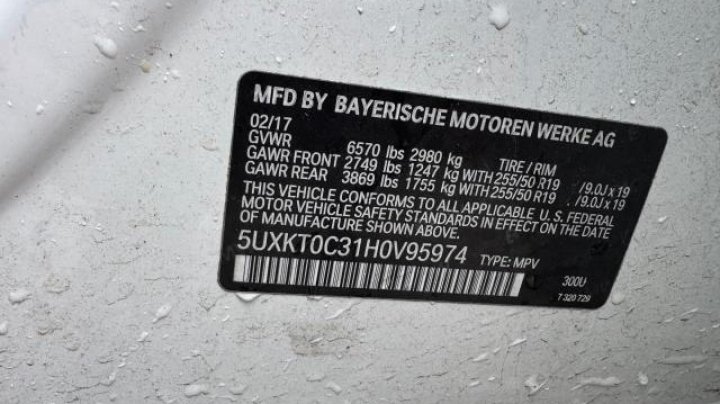 BMW X5 XDR40E 2017