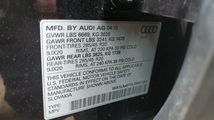 Audi Q7 PREMIUM PLUS 2018