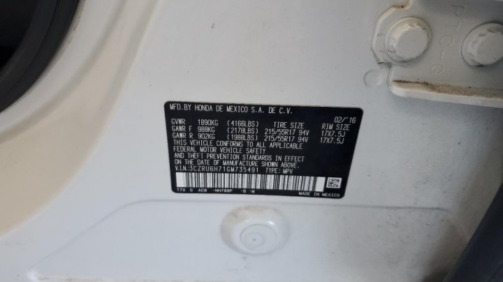 Honda HR-V EXL 2016