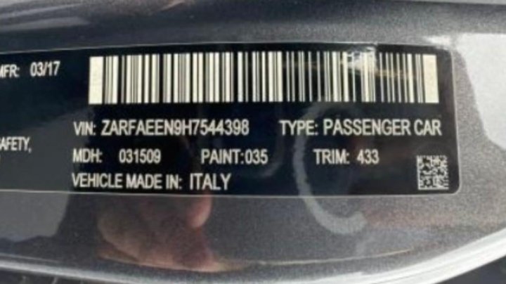 Alfa Romeo GIULIA TI Q4 2017