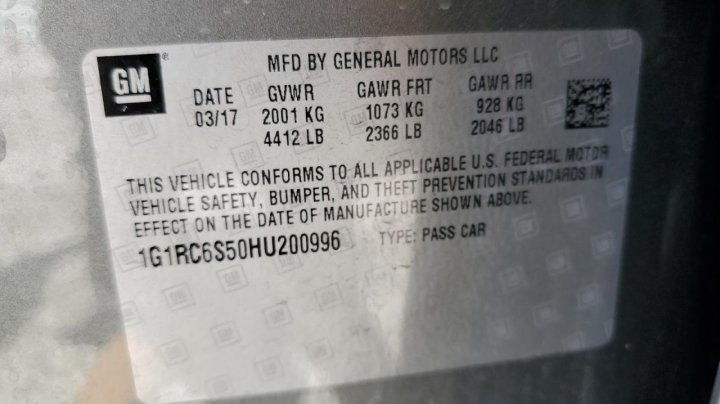 Chevrolet VOLT LT 2017