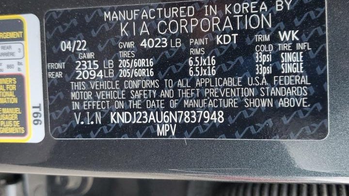 KIA Soul LX 2022