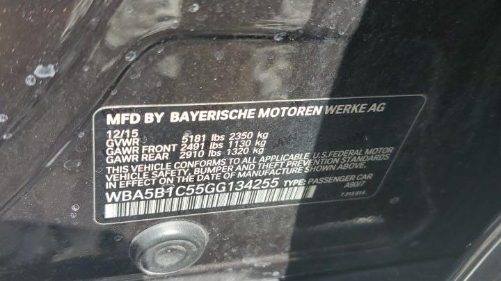 BMW 5 Series I 2016