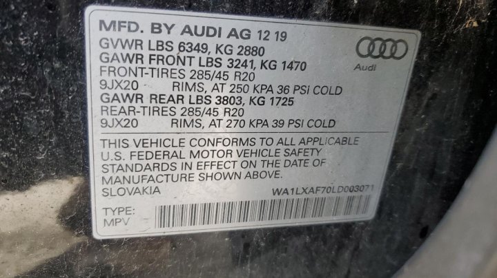 Audi Q7 PREMIUM PLUS 2020
