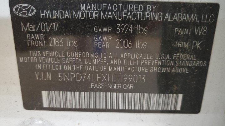Hyundai Elantra SE 2017