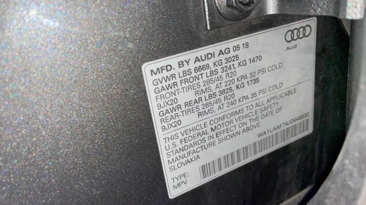 Audi Q7 PREMIUM PLUS 2018