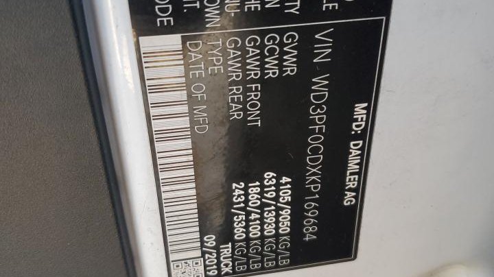 Mercedes-Benz Sprinter 2500/3500 2019