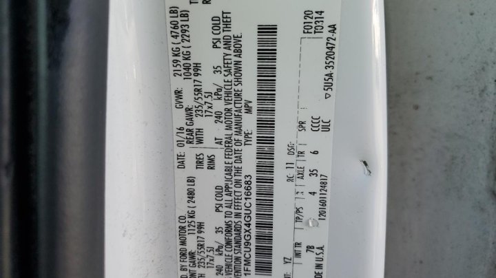 Ford Escape SE 2016