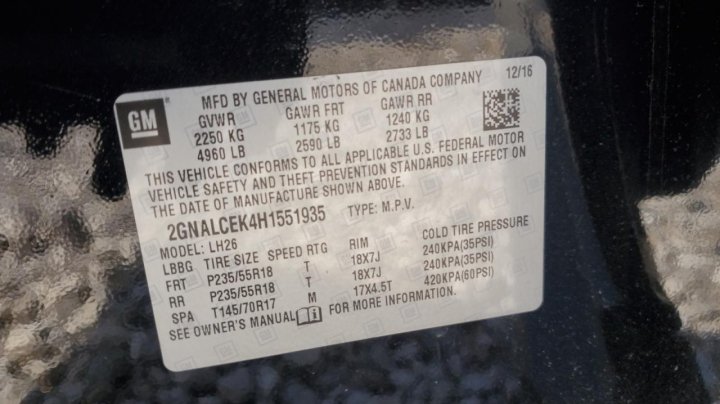 Chevrolet Equinox LT 2017