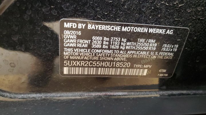 BMW X5 SDRIVE35I 2017