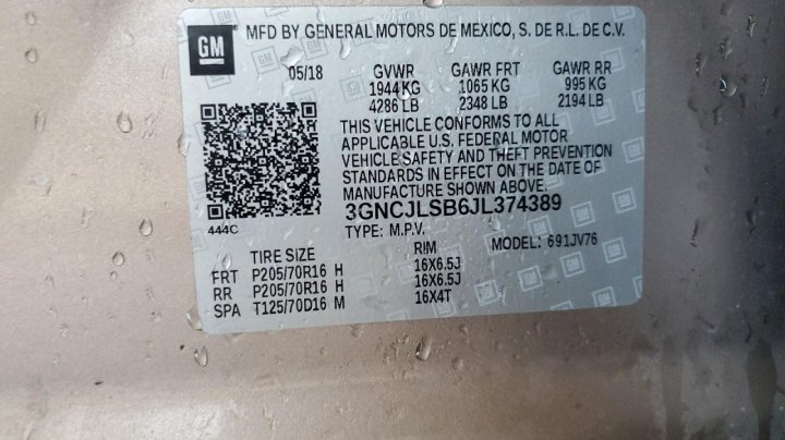Chevrolet Trax 1LT 2018