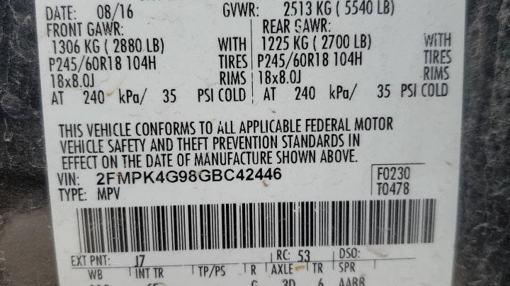 Ford EDGE SE 2016