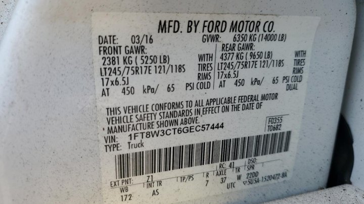 Ford F-350 SUPER DUTY 2016