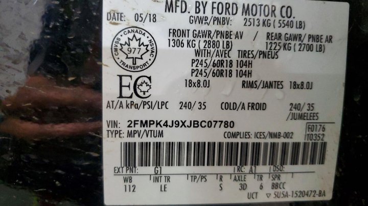 Ford EDGE  2018