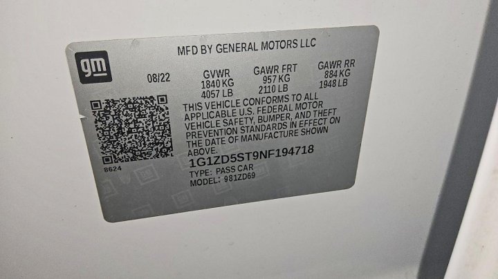 Chevrolet Malibu  2022