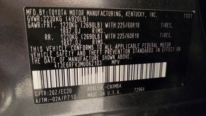 Toyota RAV4  2021