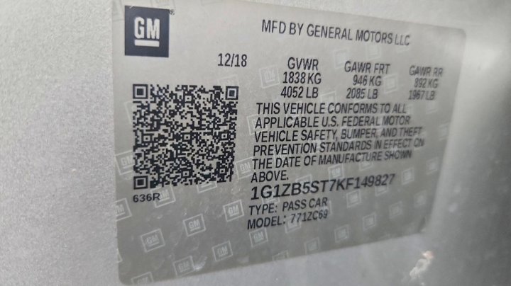 Chevrolet Malibu  2019