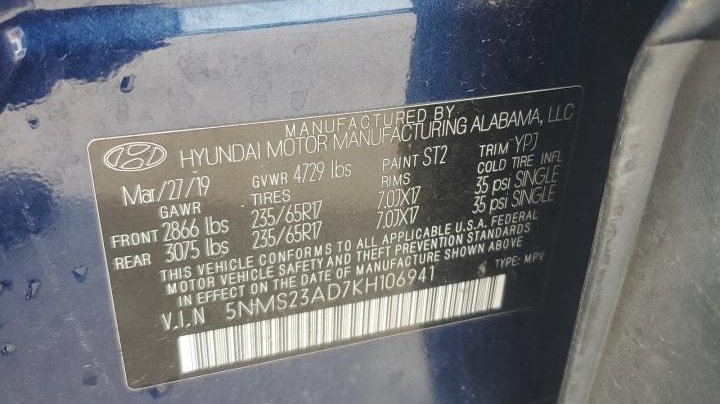 Hyundai Santa Fe  2019