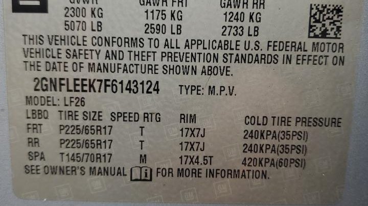 Chevrolet Equinox LS 2015