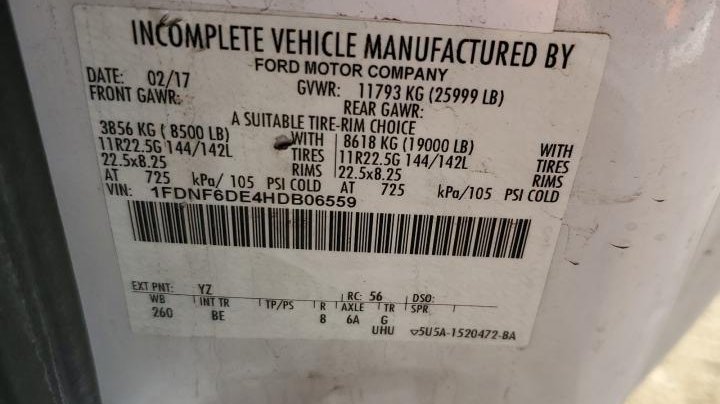 Ford F-650 SUPER DUTY 2017