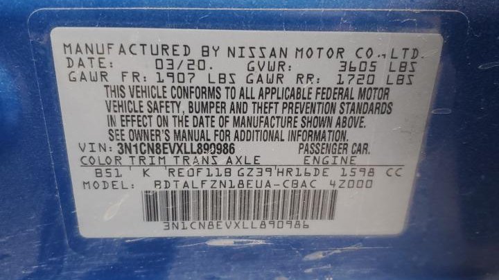 Nissan Versa SV 2020