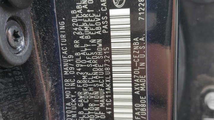 Toyota Camry LE 2020