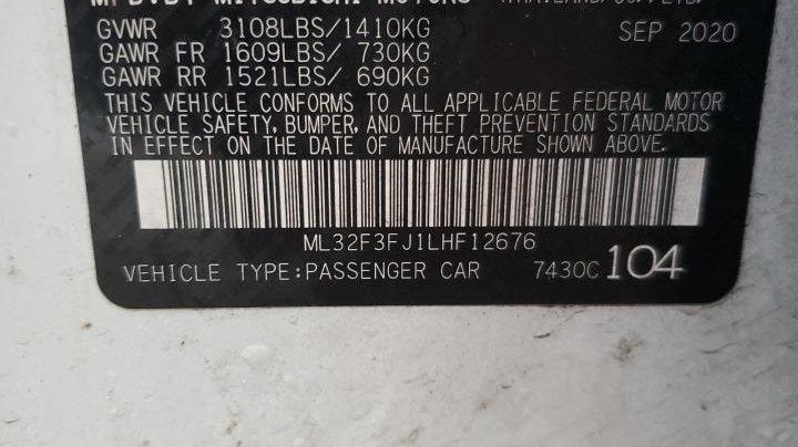 Mitsubishi Mirage G4 ES 2020