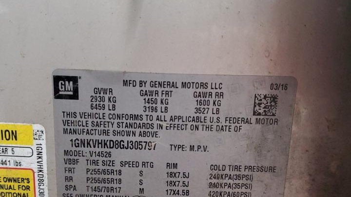 Chevrolet Traverse LT 2016