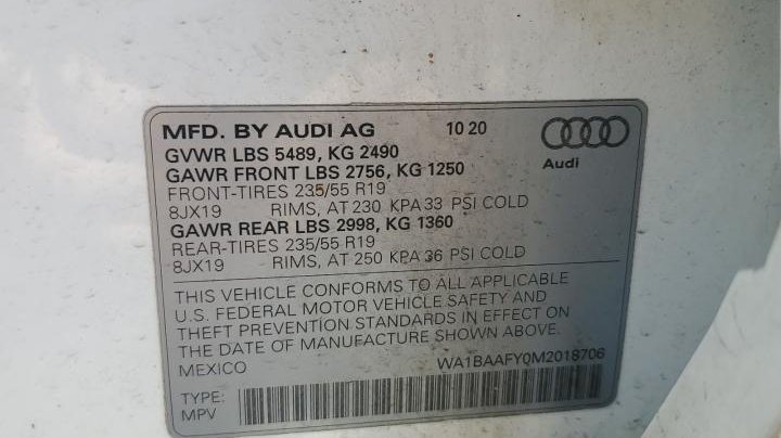 Audi Q5 PREMIUM PLUS 2021