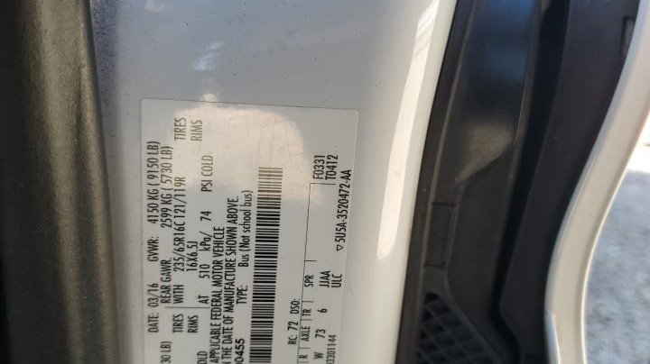 Ford TRANSIT T-350 2016