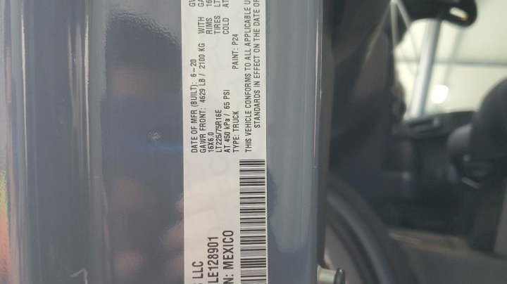 RAM PROMASTER 3500  2020